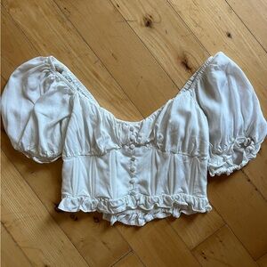 Urban Outditters White Crop Top